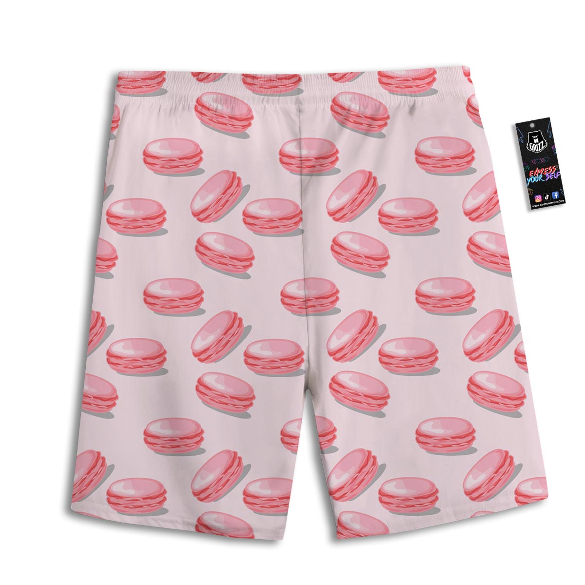 Macarons Sweet Print Pattern Men's Athletic Shorts