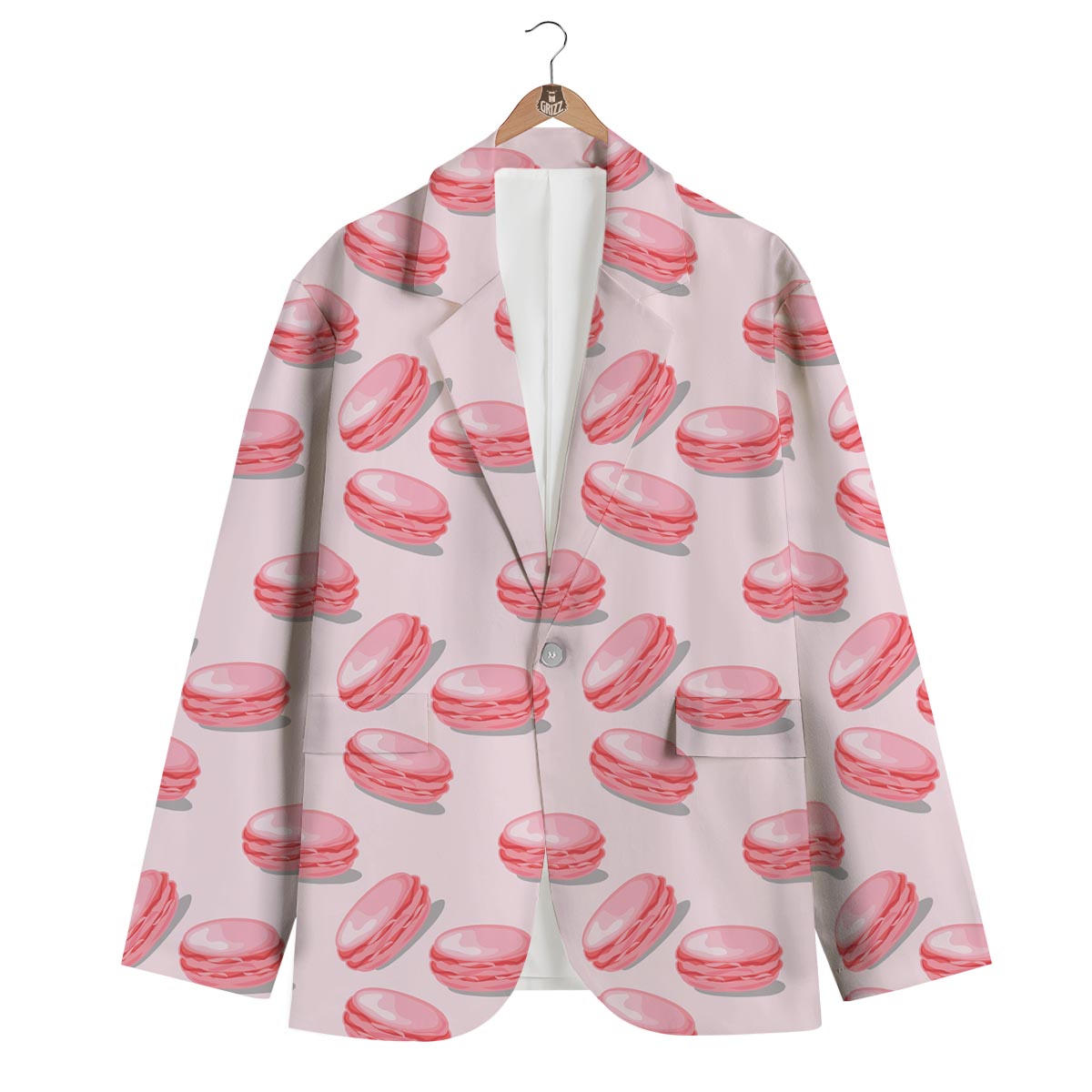 Macarons Sweet Print Pattern Men's Blazer-grizzshop