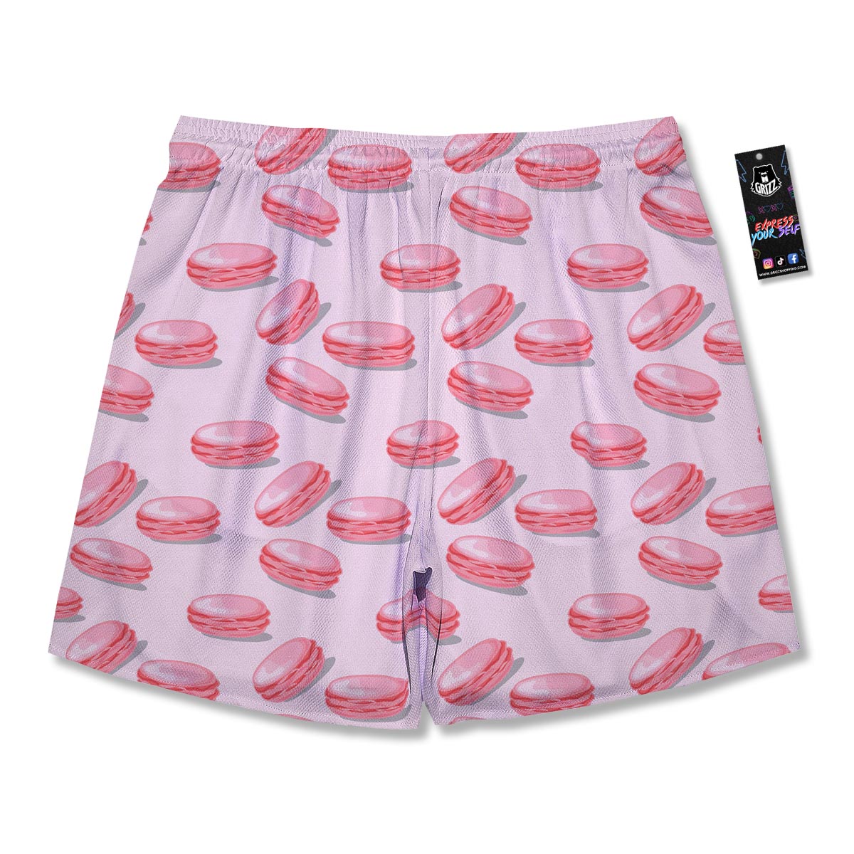 Macarons Sweet Print Pattern Men's Running Shorts-grizzshop