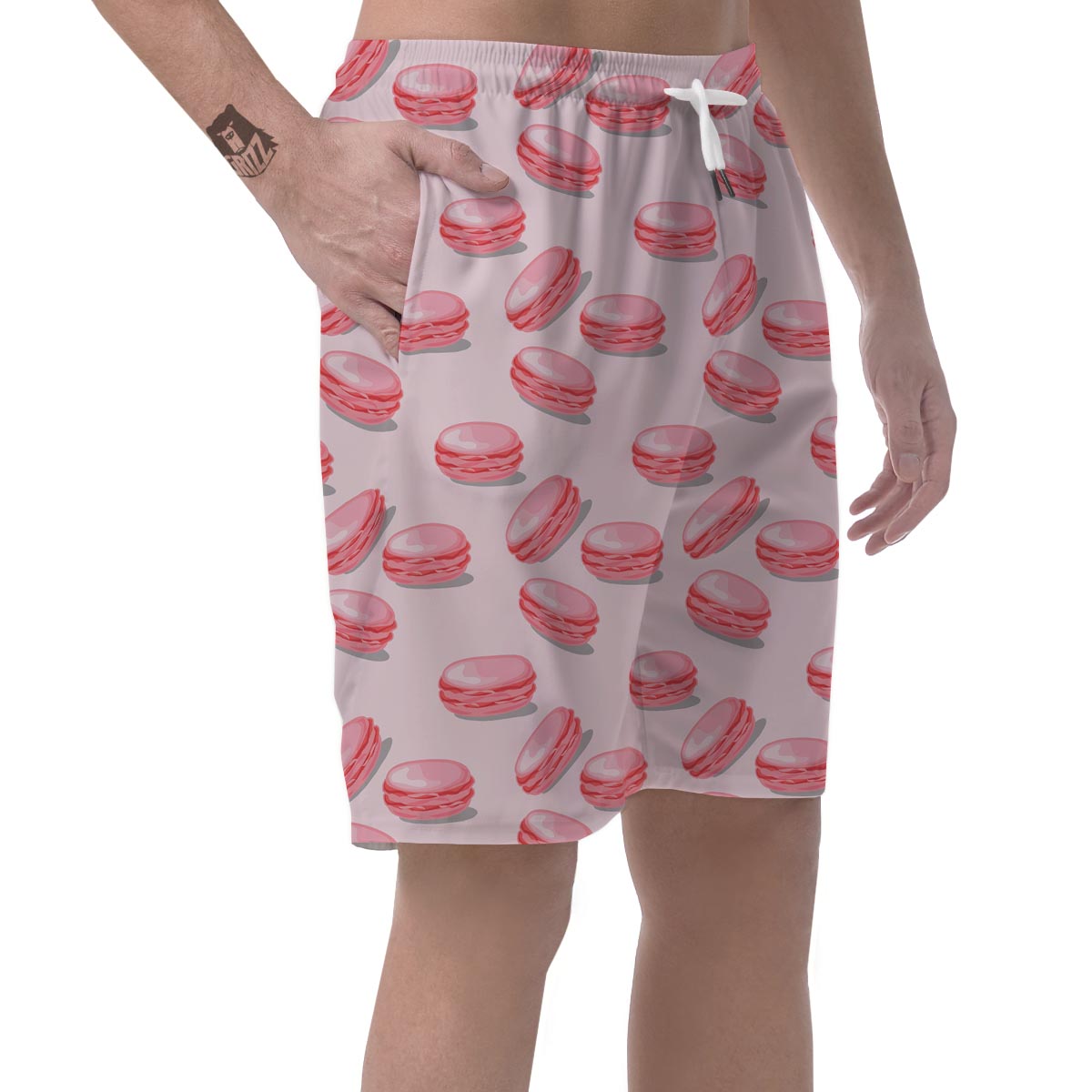 Macarons Sweet Print Pattern Men's Shorts-grizzshop
