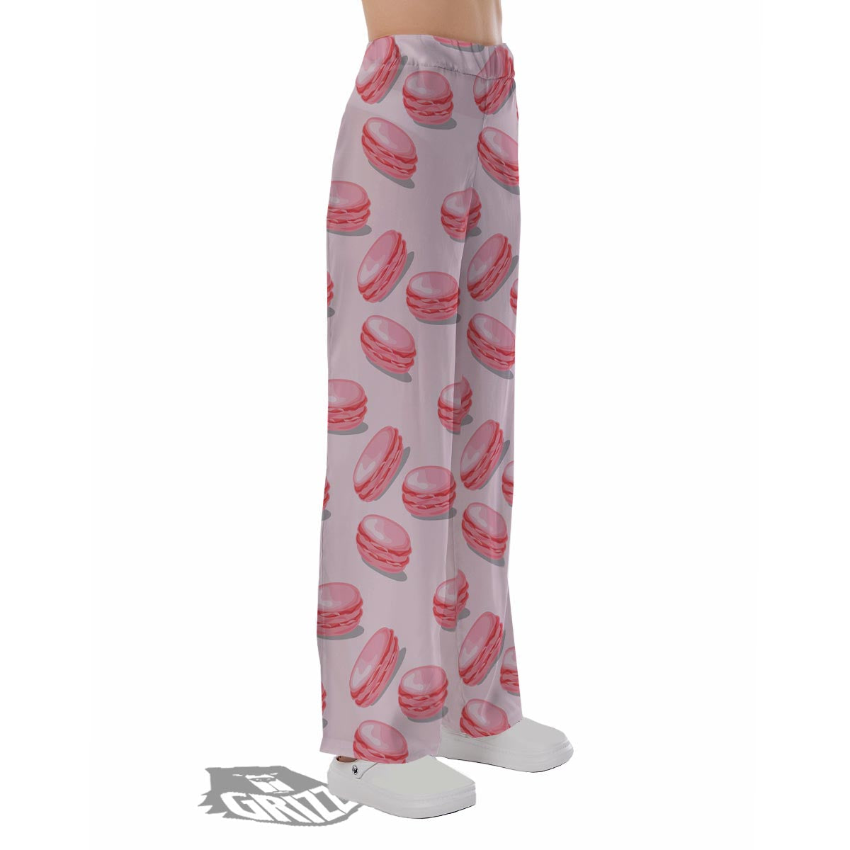 Macarons Sweet Print Pattern Pajama Pants-grizzshop