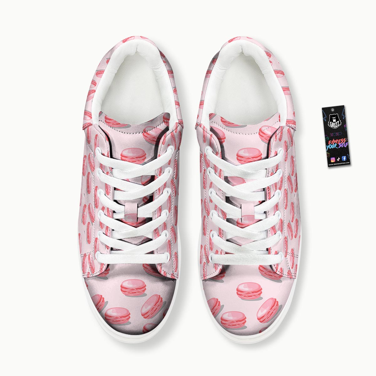 Macarons Sweet Print Pattern Platform Shoes-grizzshop