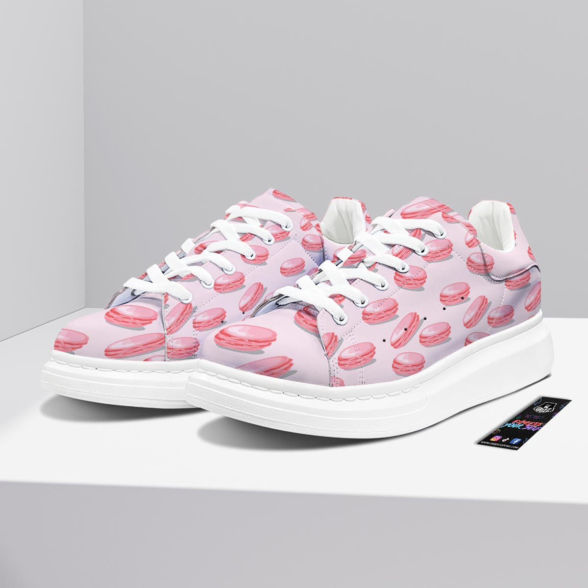 Macarons Sweet Print Pattern Platform Shoes-grizzshop