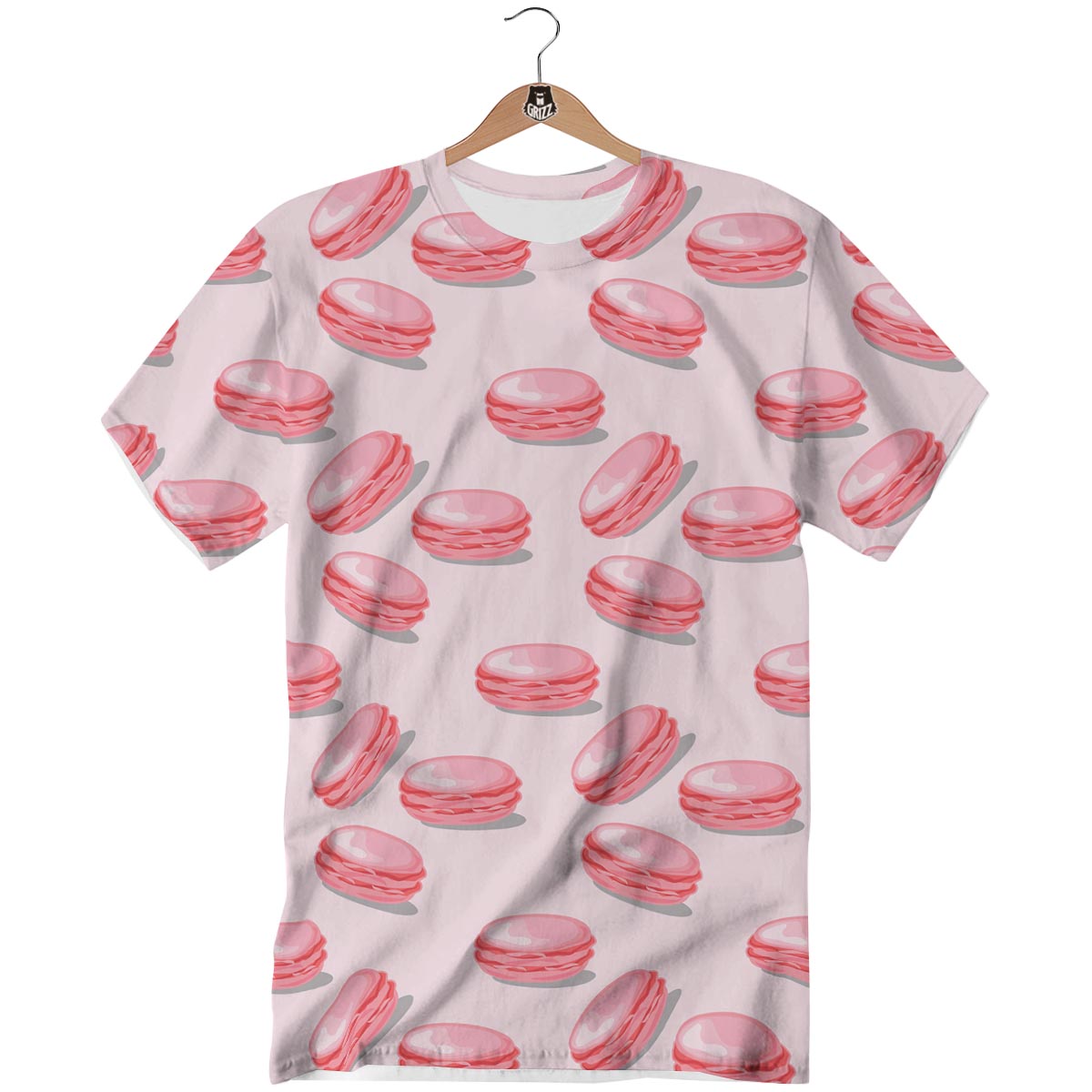Macarons Sweet Print Pattern T-Shirt-grizzshop