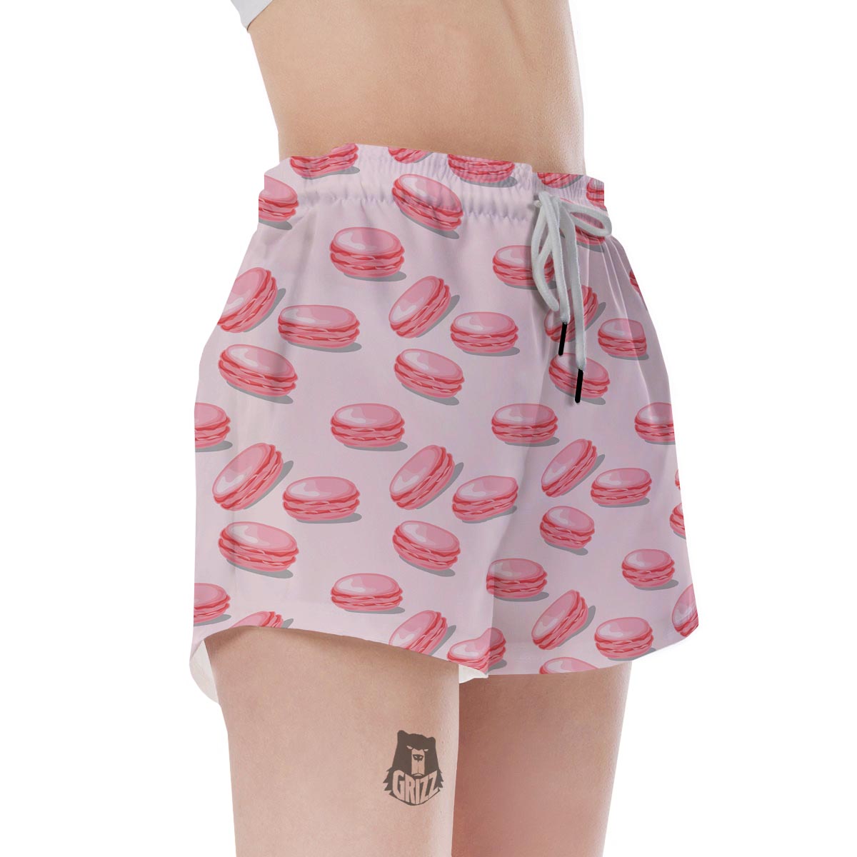 Macarons Sweet Print Pattern Women's Shorts-grizzshop