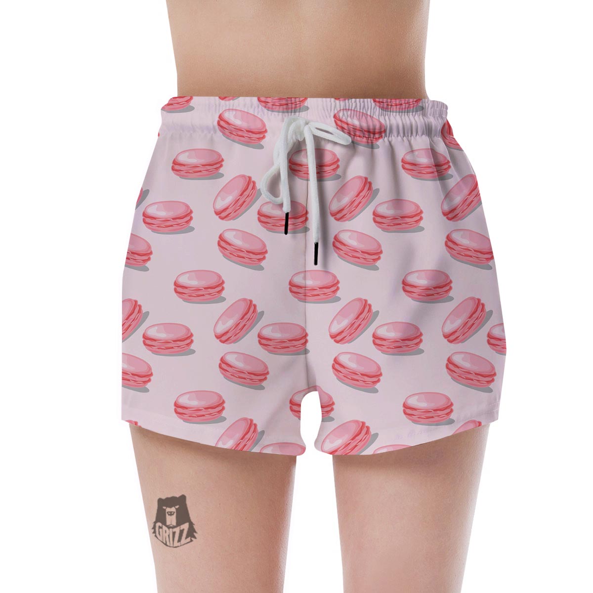Macarons Sweet Print Pattern Women's Shorts-grizzshop