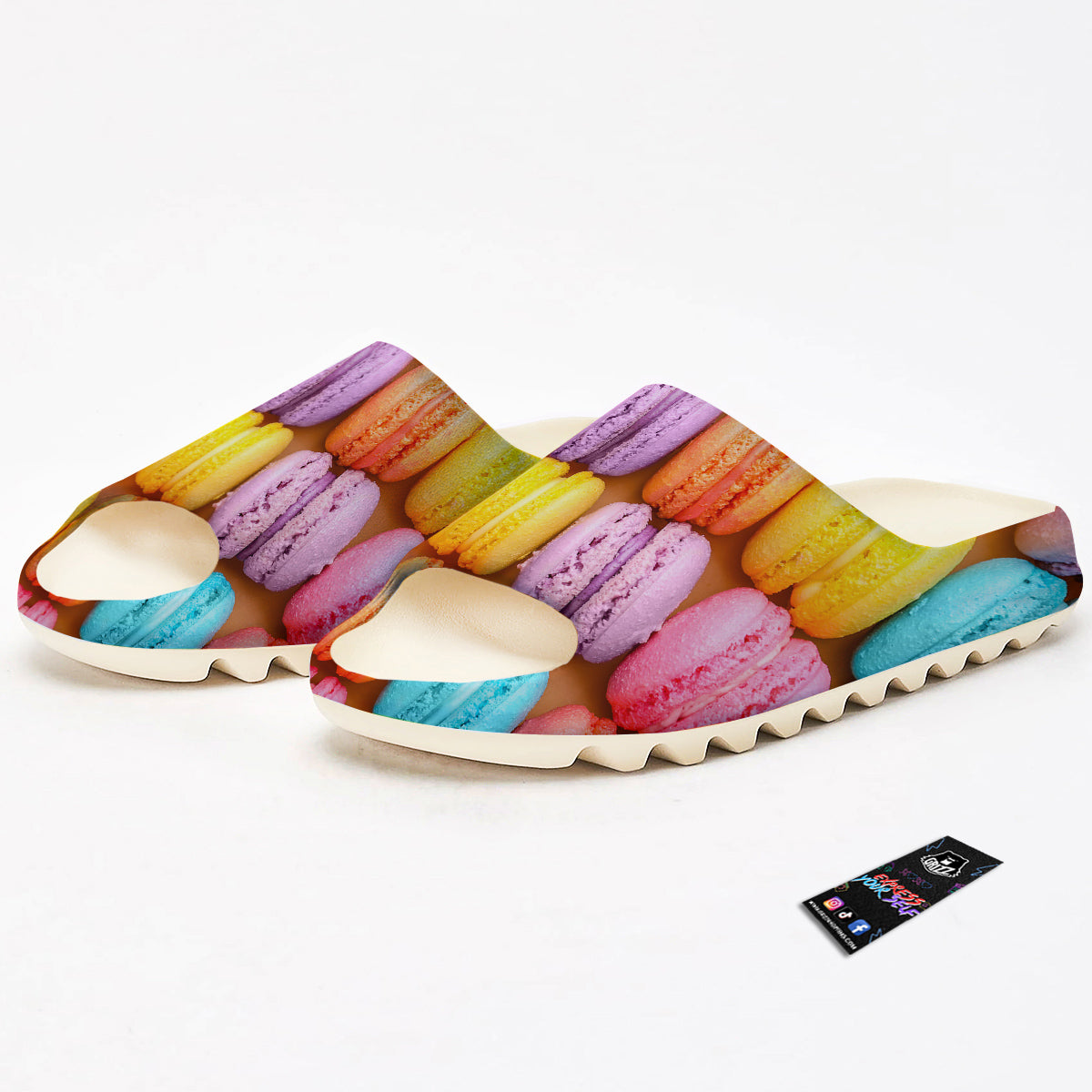 Macarons Colorful Print Sandals-grizzshop