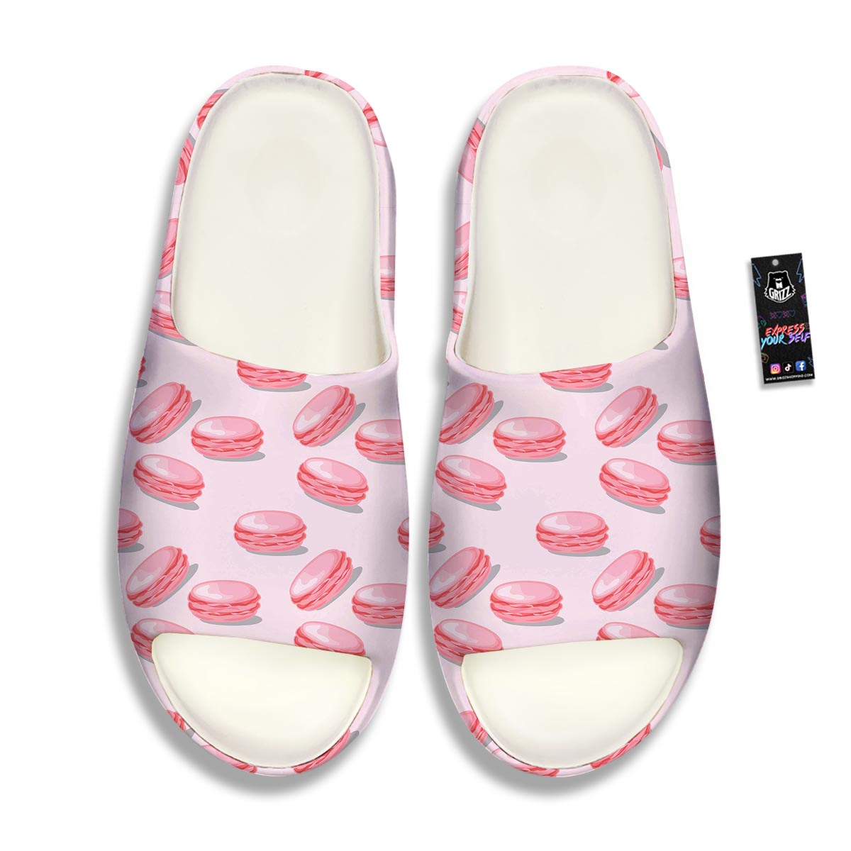Macarons Sweet Print Pattern Sandals-grizzshop