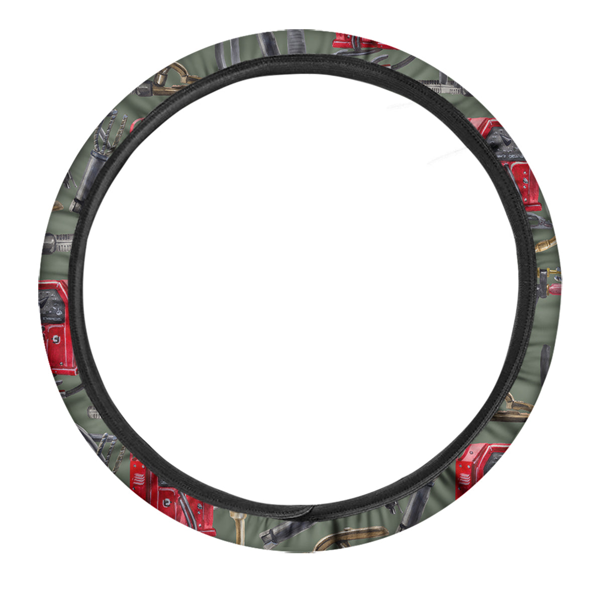 Machine Welding Print Pattern Car Steering Wheel Cover-grizzshop