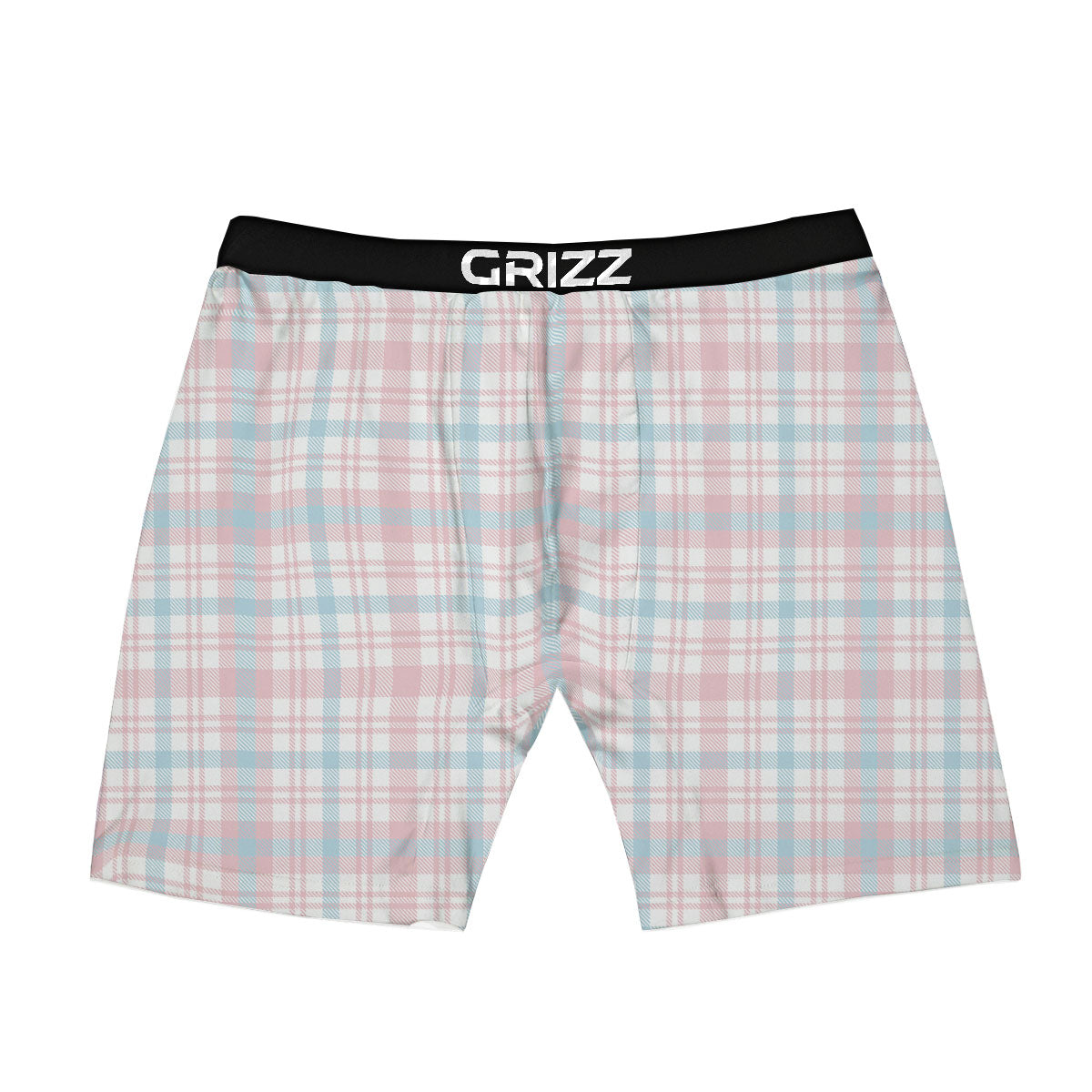 Madras Pastel Print Pattern Boxer Briefs-grizzshop
