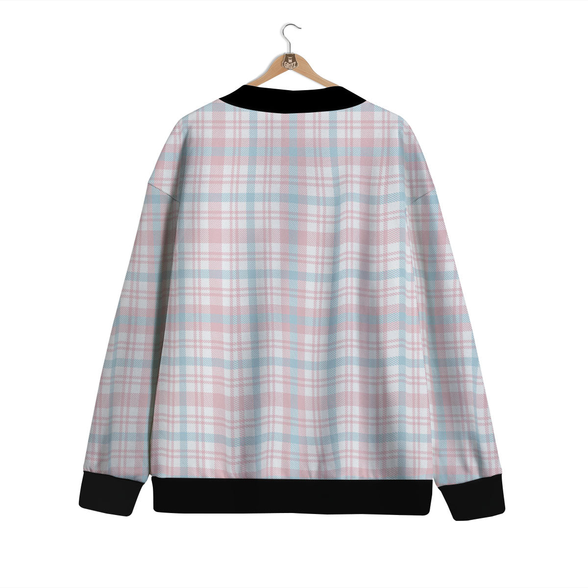 Madras Pastel Print Pattern Cardigan-grizzshop