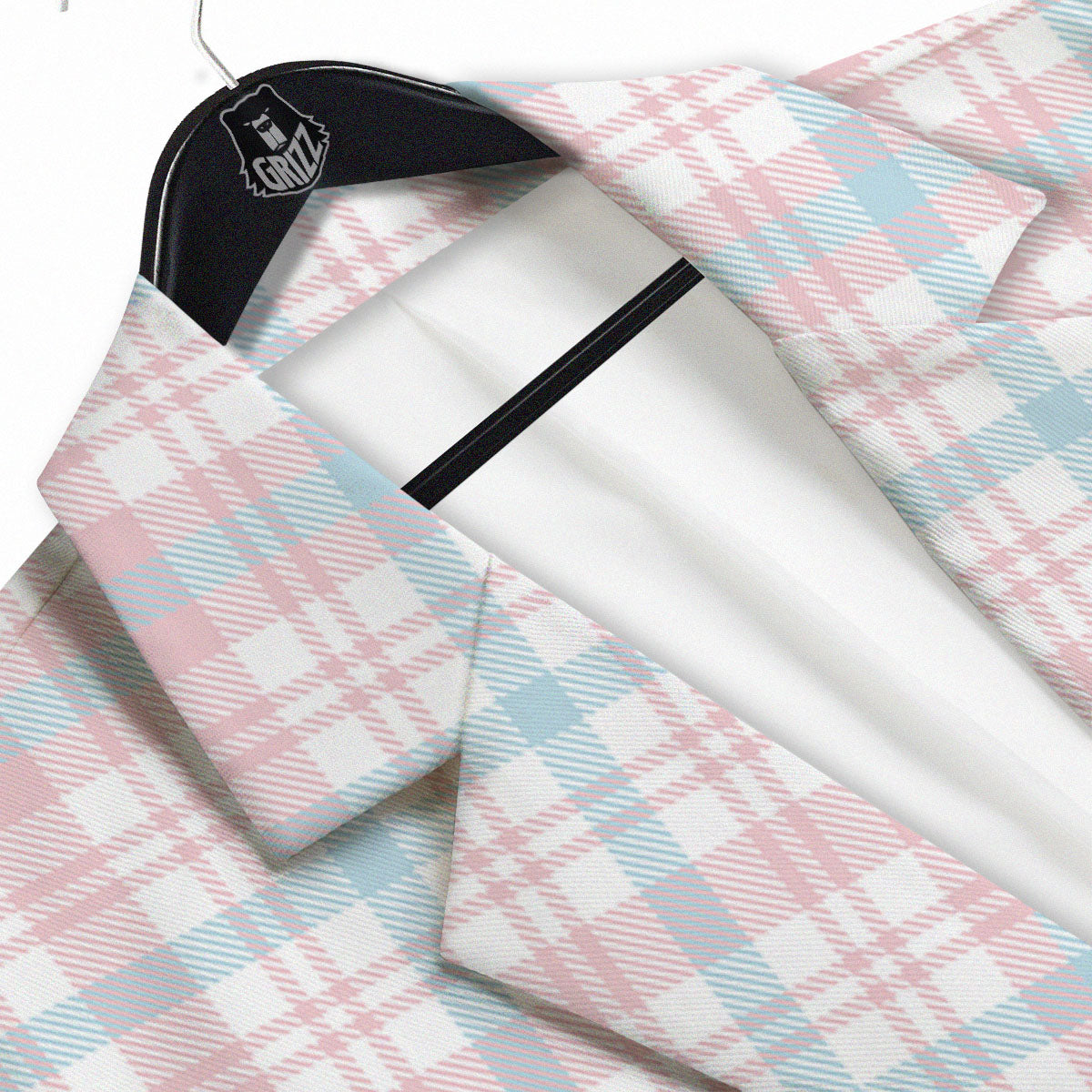 Madras Pastel Print Pattern Men's Sport Coat-grizzshop