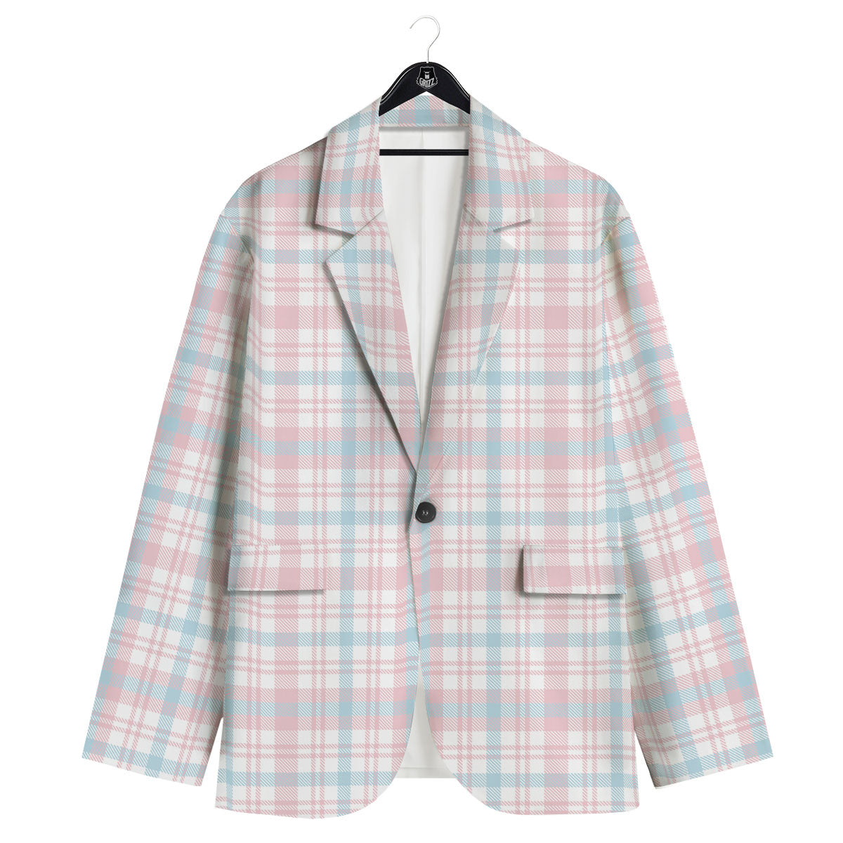 Madras Pastel Print Pattern Men's Sport Coat-grizzshop