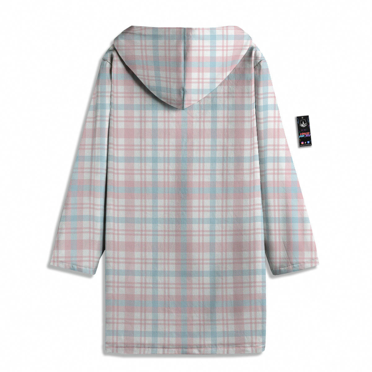 Madras Pastel Print Pattern Men's Windbreaker Jacket-grizzshop