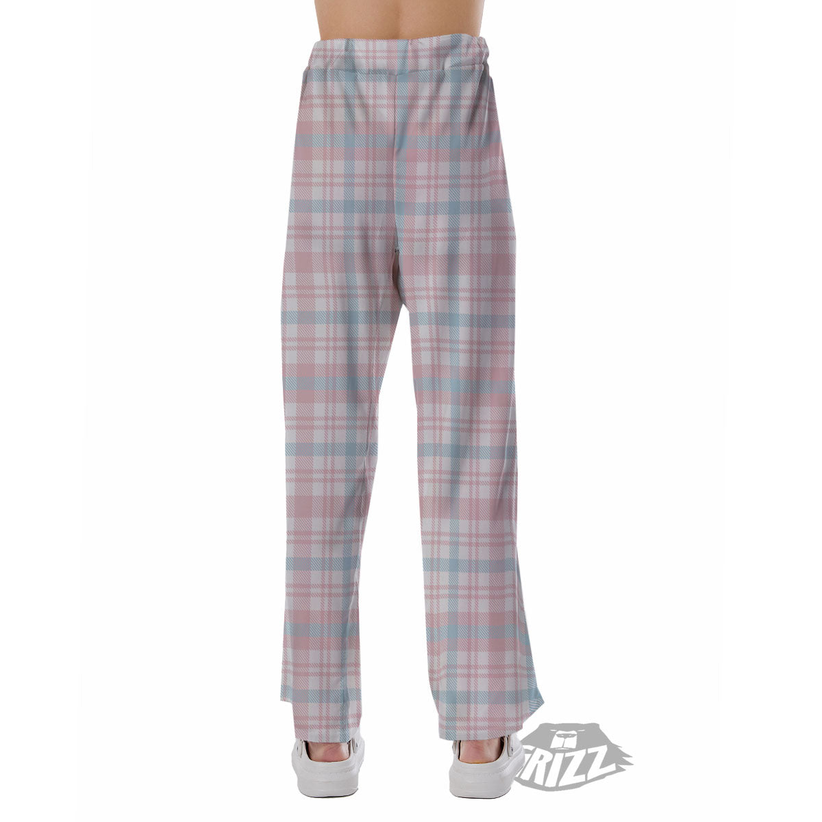 Madras Pastel Print Pattern Pajama Pants-grizzshop