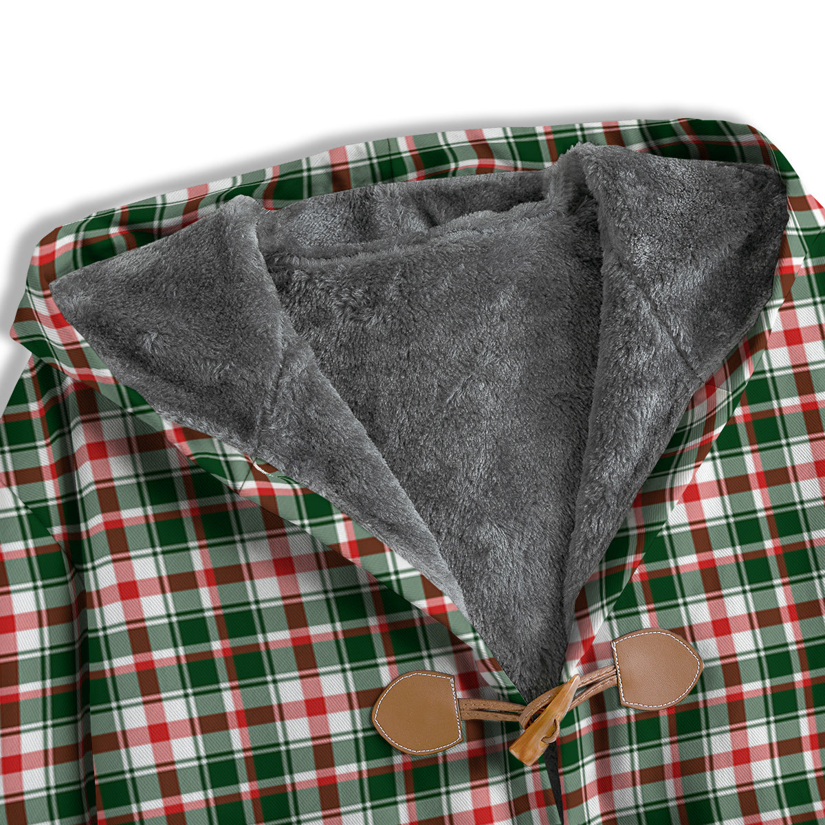 Madras Plaid Christmas Print Men's Windbreaker Jacket-grizzshop