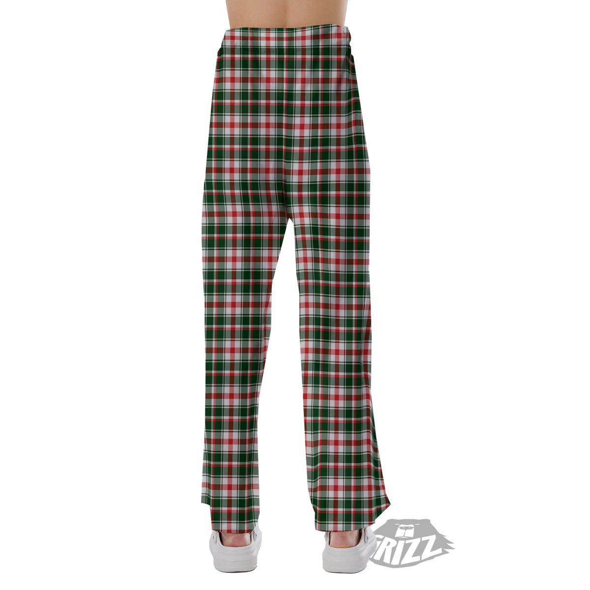 Madras Plaid Christmas Print Pajama Pants-grizzshop