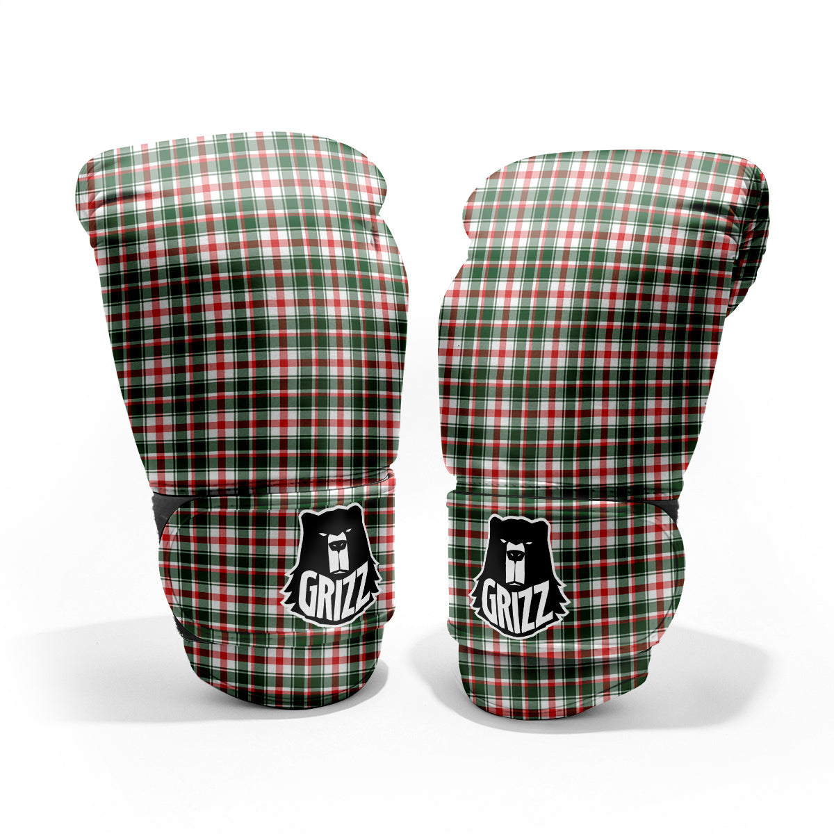 Madras Plaid Christmas Print Pro Boxing Glove