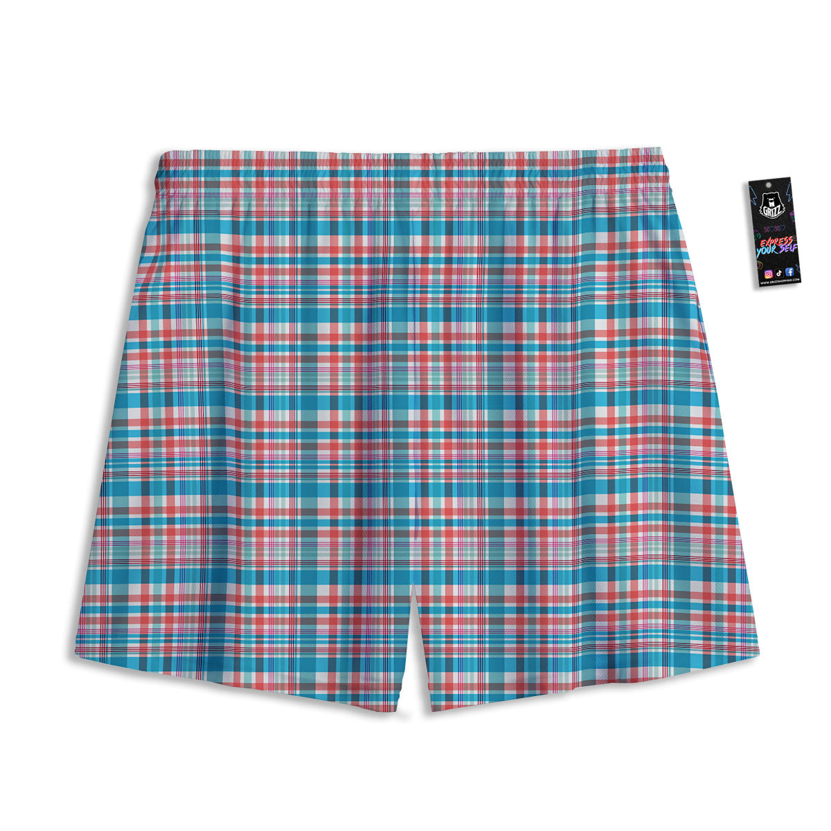 Koala Grey Print Pattern Mesh Shorts