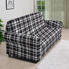 Madras White And Black Print Pattern Sofa Cover-grizzshop