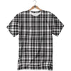 Madras White And Black Print Pattern T-Shirt-grizzshop