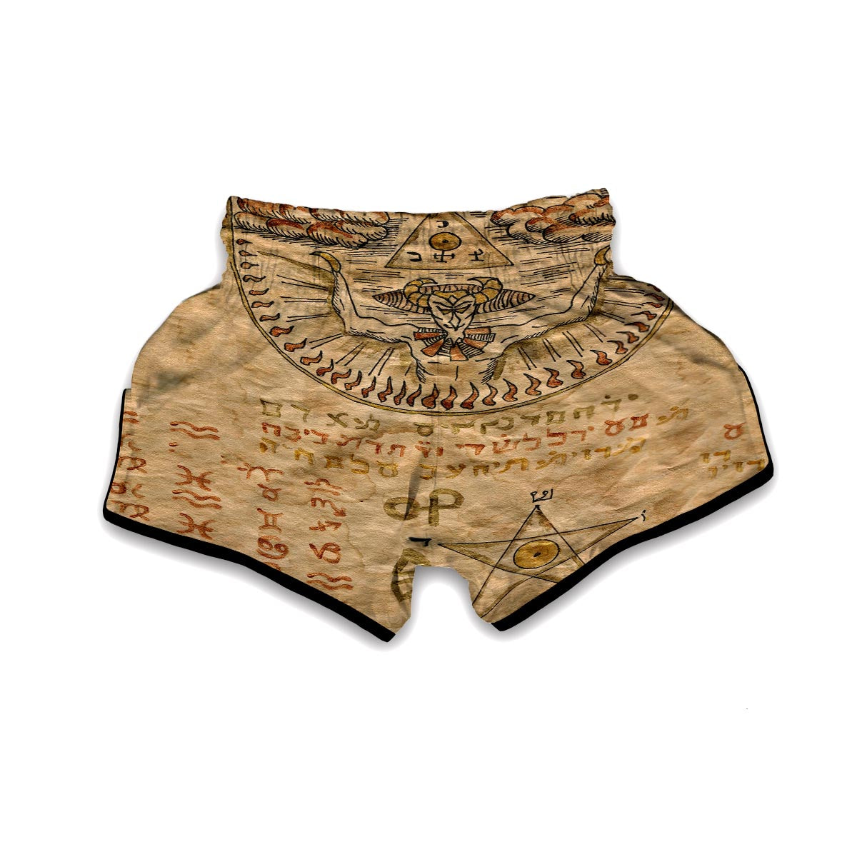 Magic Book Pentacle Wiccan Muay Thai Boxing Shorts-grizzshop