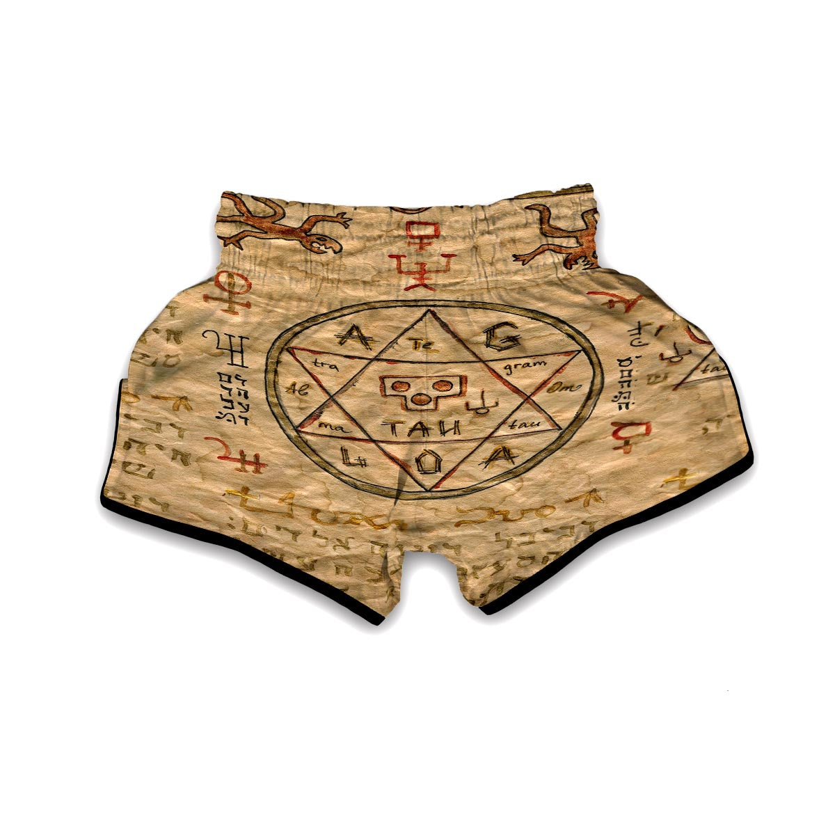 Magic Book Pentacle Witch Muay Thai Boxing Shorts-grizzshop