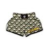 Magnolia Exotic And Brown Print Pattern Muay Thai Boxing Shorts-grizzshop