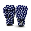 Magnolia Watercolor Blue Print Pattern Boxing Gloves-grizzshop