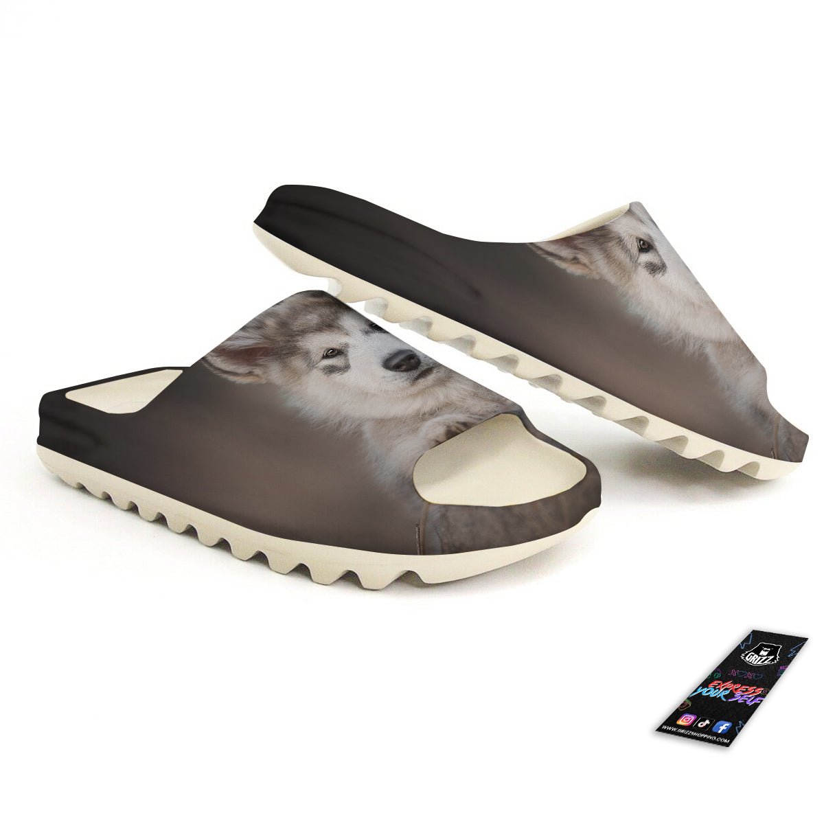 Malamute Alaskan Cute Print Sandals
