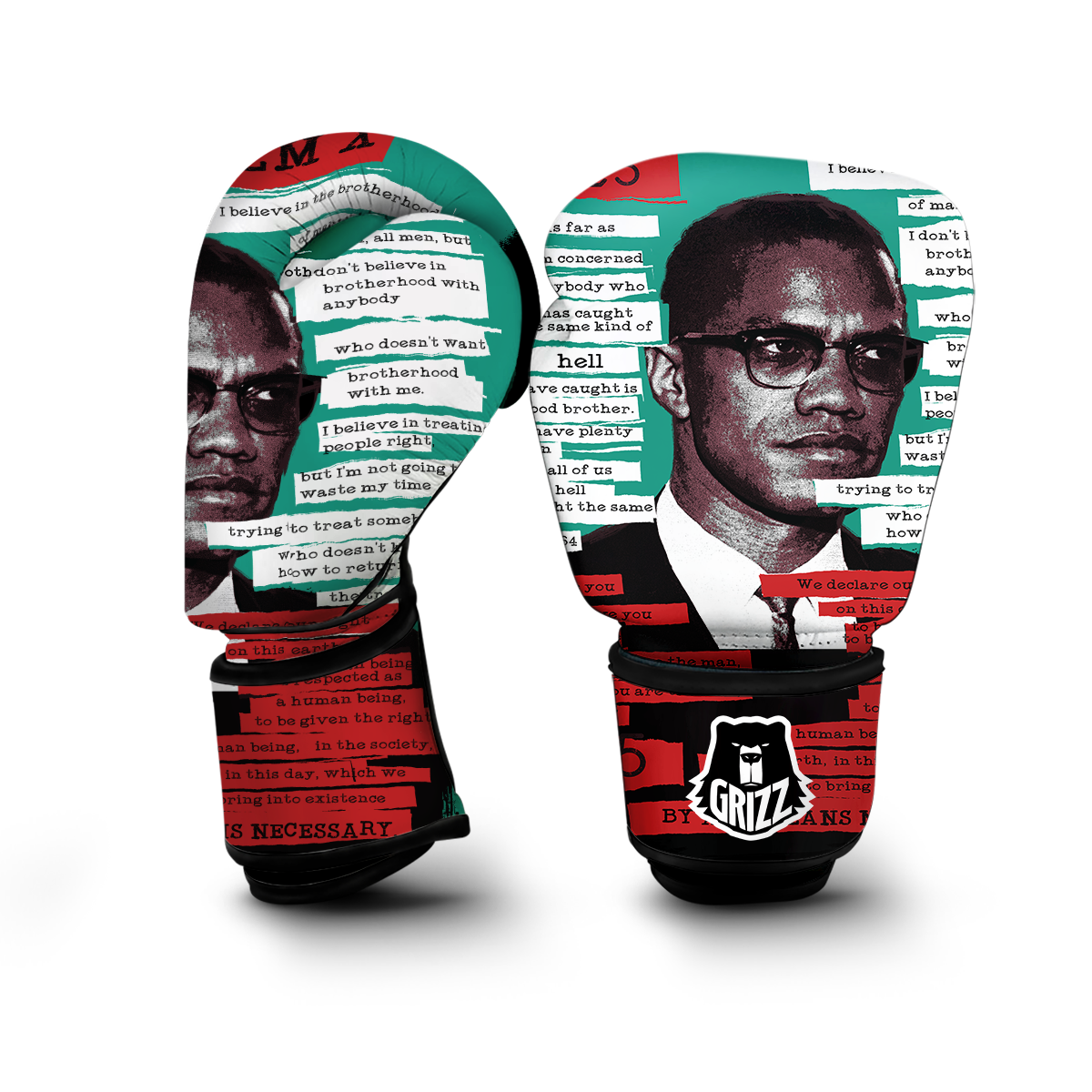 Malcolm X Boxing Gloves-grizzshop