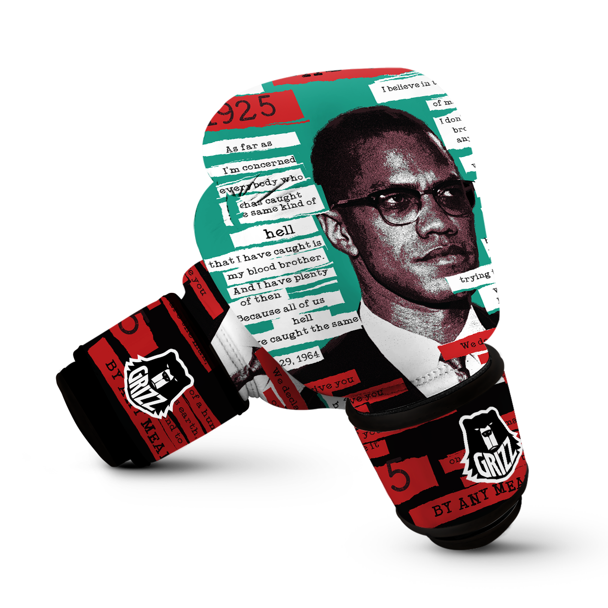 Malcolm X Boxing Gloves-grizzshop