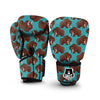 Mammoth Blue Pattern Print Boxing Gloves-grizzshop