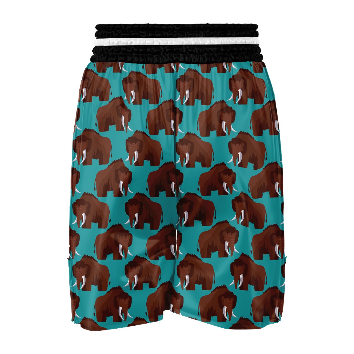 Mammoth Blue Pattern Print Boxing Shorts-grizzshop
