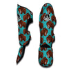 Mammoth Blue Pattern Print Muay Thai Shin Guards-grizzshop