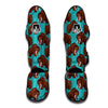 Mammoth Blue Pattern Print Muay Thai Shin Guards-grizzshop