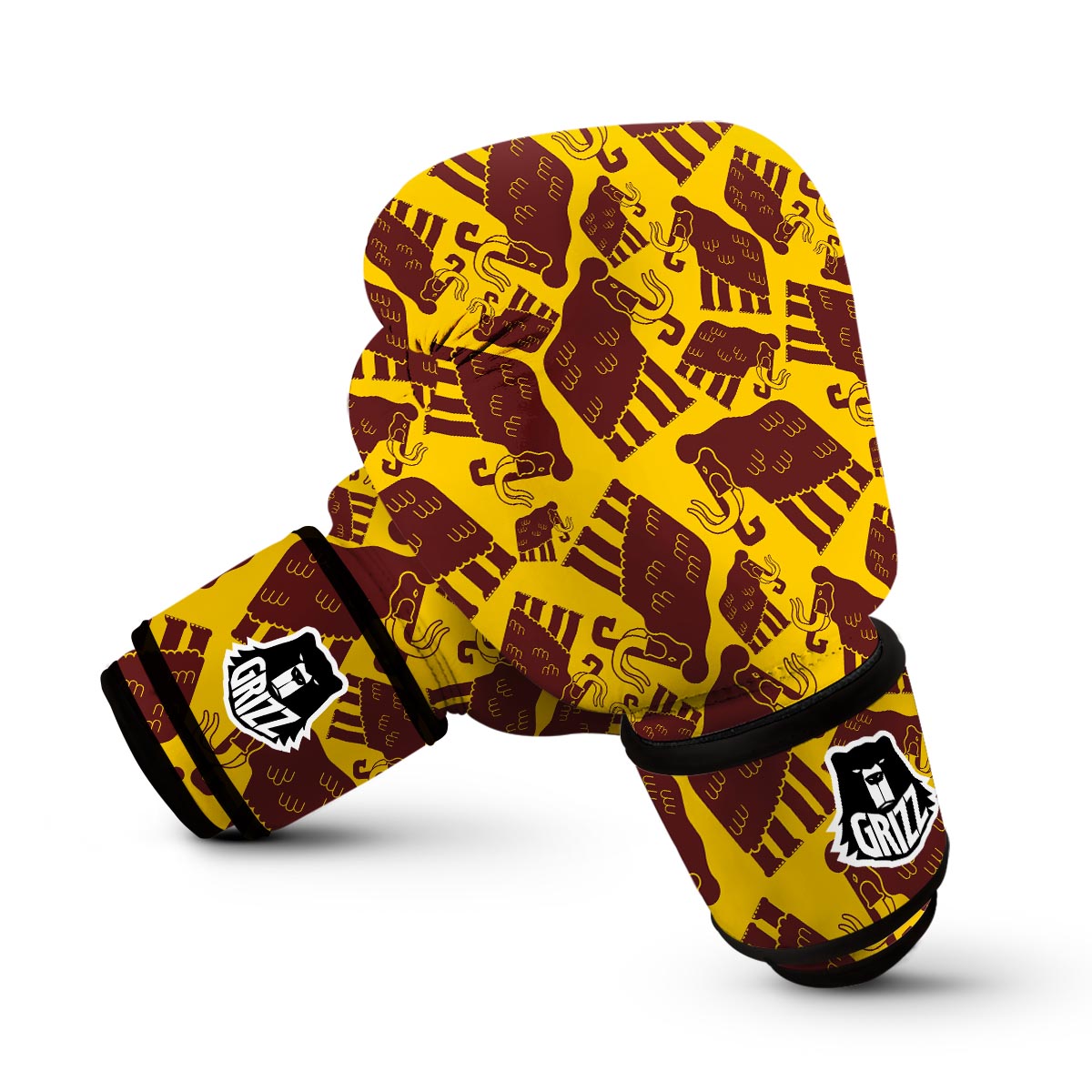 Mammoth Pattern Print Boxing Gloves-grizzshop