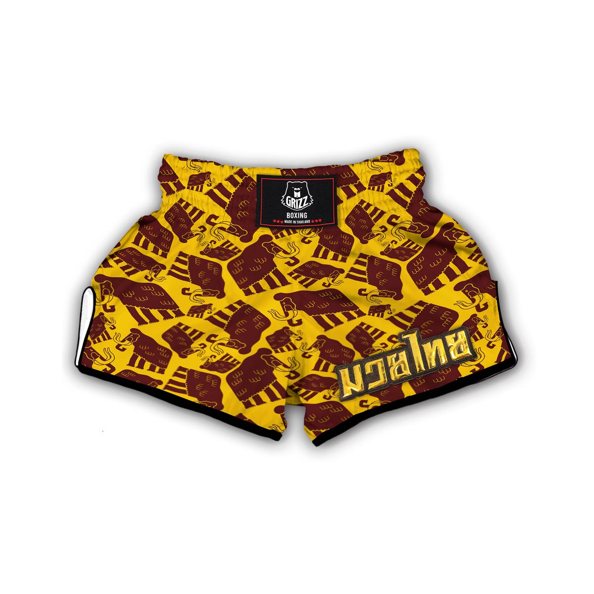 Mammoth Pattern Print Muay Thai Boxing Shorts-grizzshop