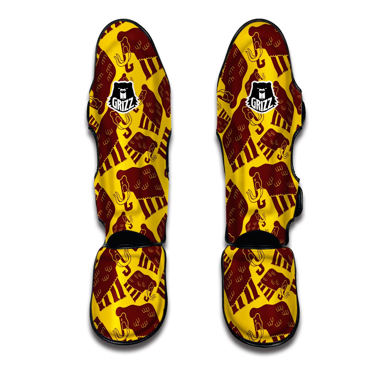 Mammoth Pattern Print Muay Thai Shin Guards-grizzshop