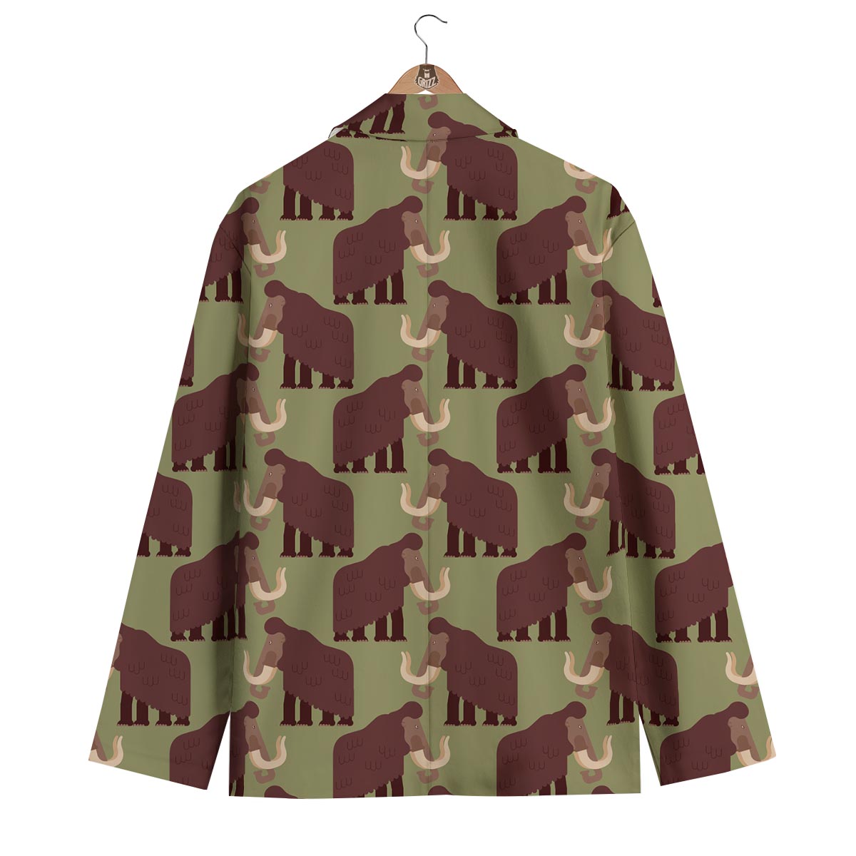 Mammoth Print Pattern Men's Blazer-grizzshop