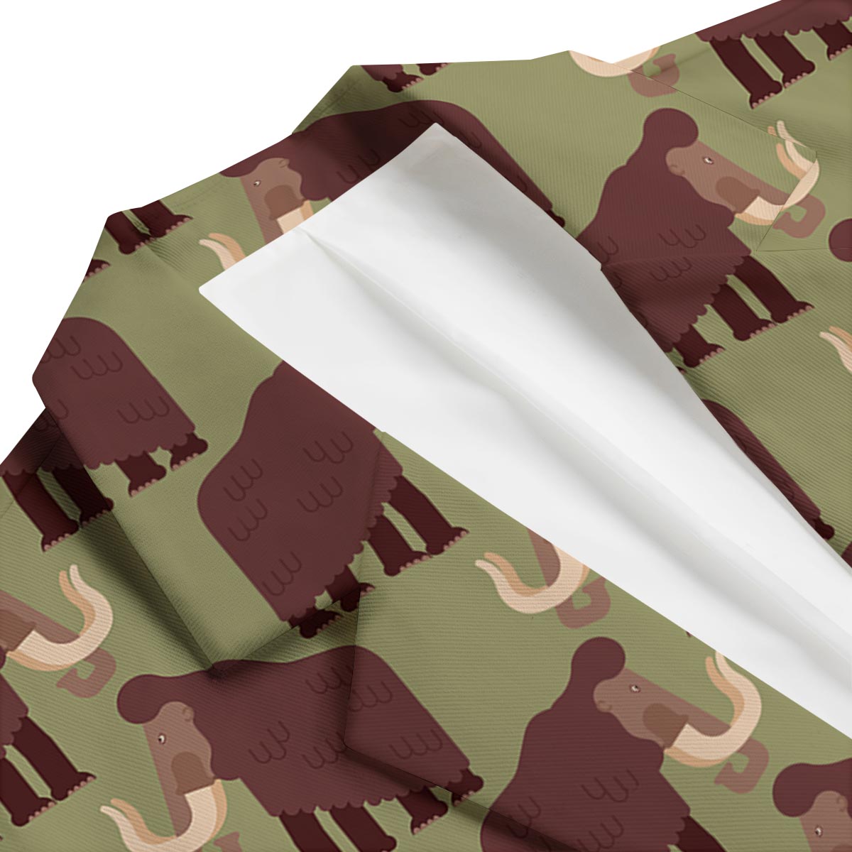 Mammoth Print Pattern Men's Blazer-grizzshop