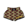 Mammoth Print Pattern Muay Thai Boxing Shorts-grizzshop