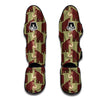 Mammoth Print Pattern Muay Thai Shin Guards-grizzshop