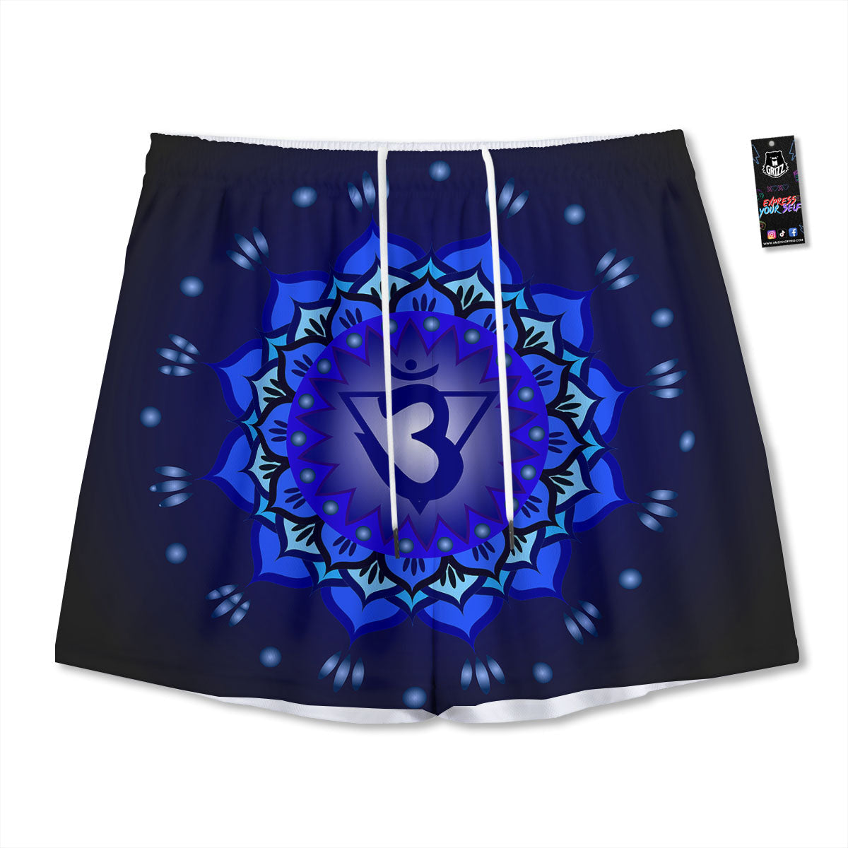 Monstera Green Tropical Print Pattern Mesh Shorts