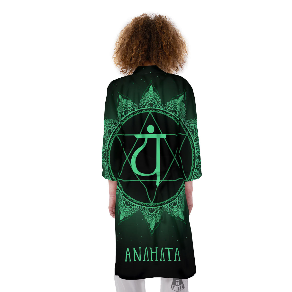 Mandala Anahata Chakra Print Kimono-grizzshop