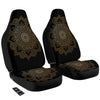 Mandala Black And Gold Print Car Seat Covers-grizzshop