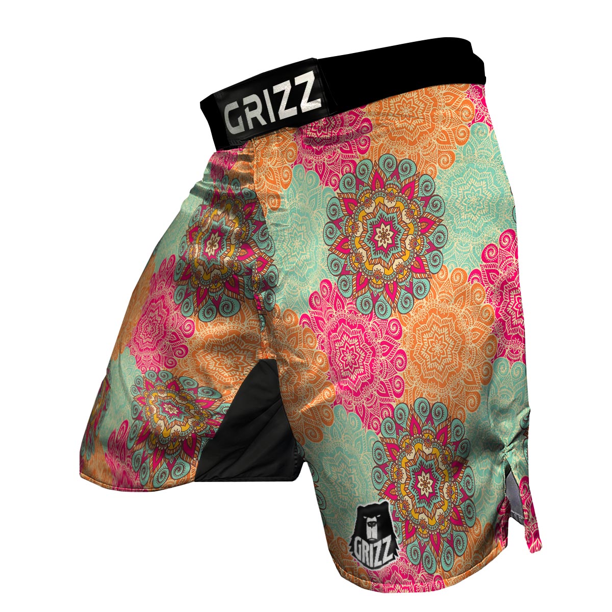 Mandala Bohemian Boho Pattern Print MMA Shorts-grizzshop