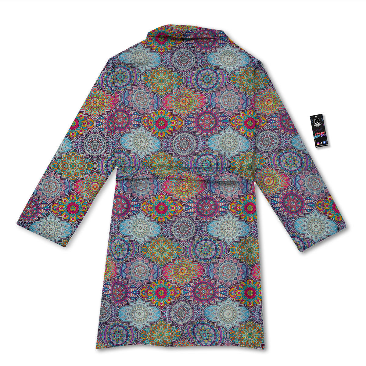 Mandala Bohemian Indian Print Pattern Bathrobe-grizzshop
