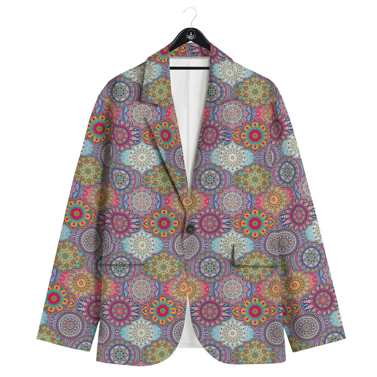 Mandala Bohemian Indian Print Pattern Men's Sport Coat-grizzshop