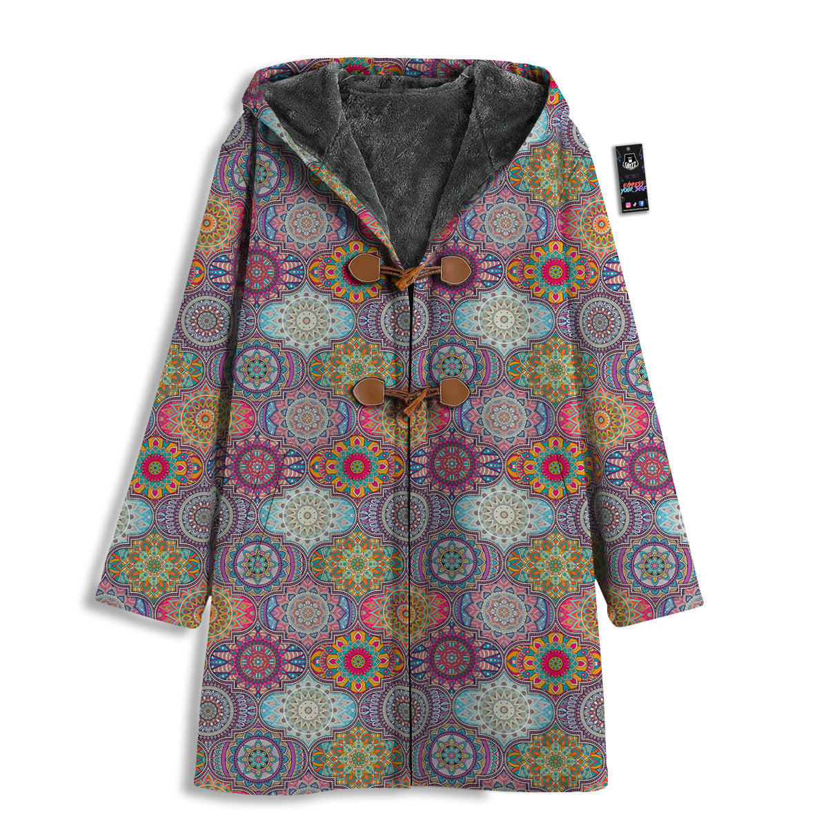 Mandala Bohemian Indian Print Pattern Men's Windbreaker Jacket-grizzshop
